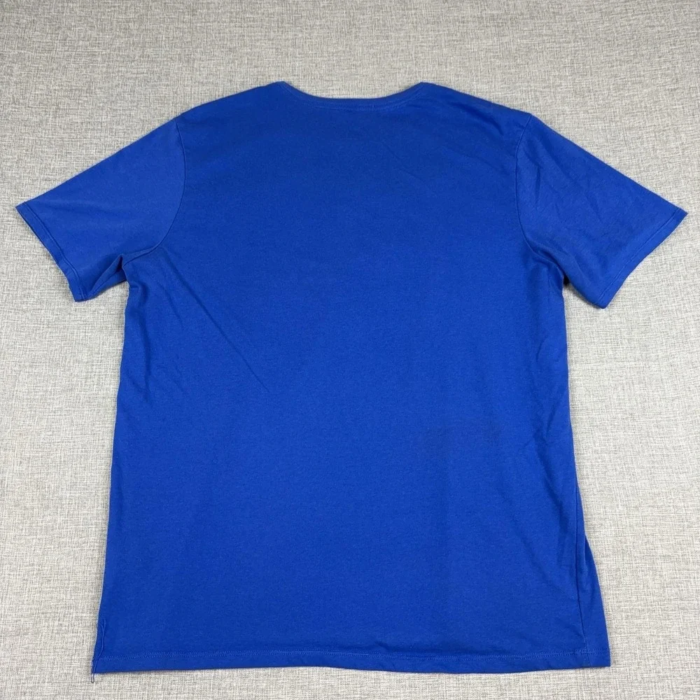 Nike Shirt Mens XL Blue Dri-FIT Football Graphic Tee Tagless Athletic Jersey